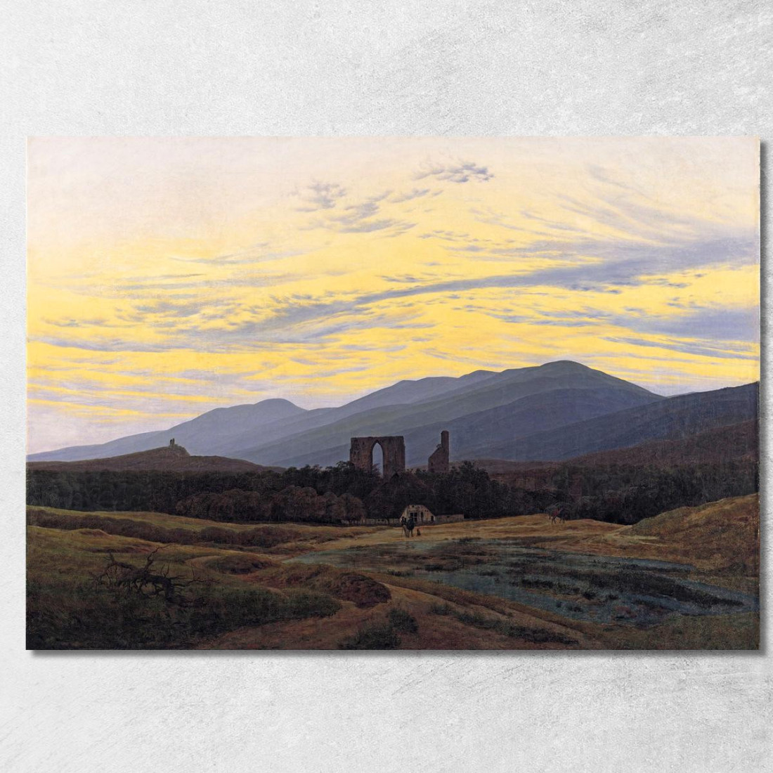 Rovina Di Eldena Nei Monti Dei Giganti Caspar David Friedrich cdf27 quadro stampato su tela Rovina Di Eldena Nei Monti Dei Giganti Caspar David Friedrich cdf27 quadro stampato su tela