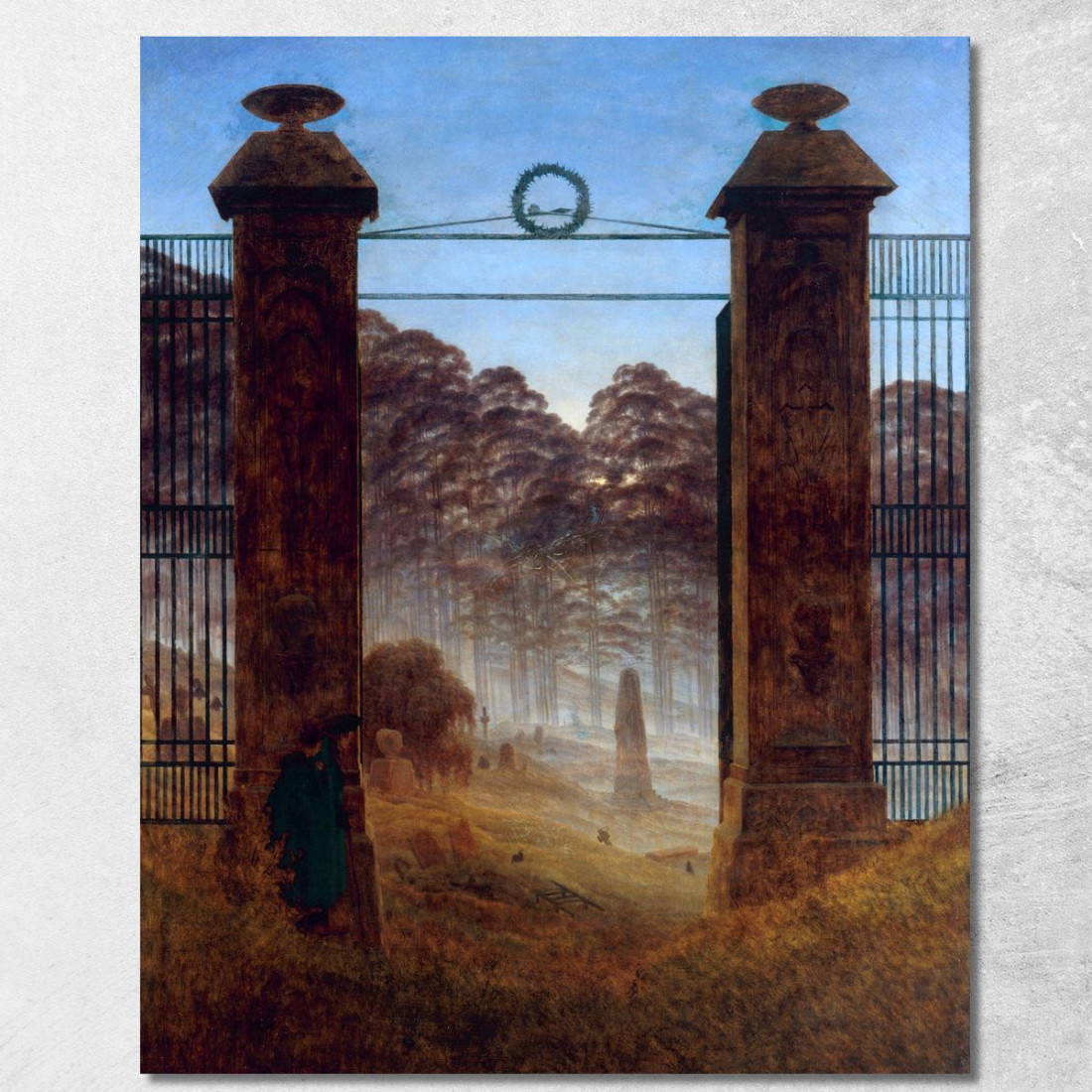 Il Cimitero Caspar David Friedrich cdf33 quadro stampato su tela Il Cimitero Caspar David Friedrich cdf33 quadro stampato su tela