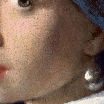 La Ragazza Con L'Orecchino Di Perla Jan Vermeer jvr20 quadro stampato su tela