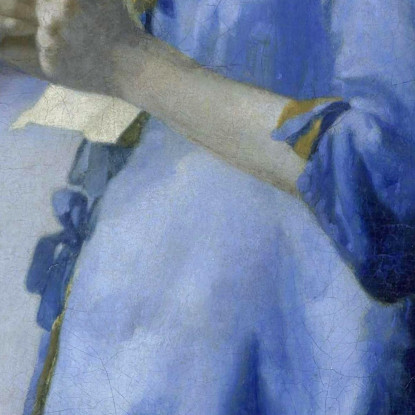 Donna Che Legge Una Lettera Donna In Blu Che Legge Una Lettera Jan Vermeer jvr33 quadro stampato su tela