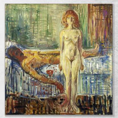 La Morte Di Marat Edvard Munch em7 quadro stampato su tela