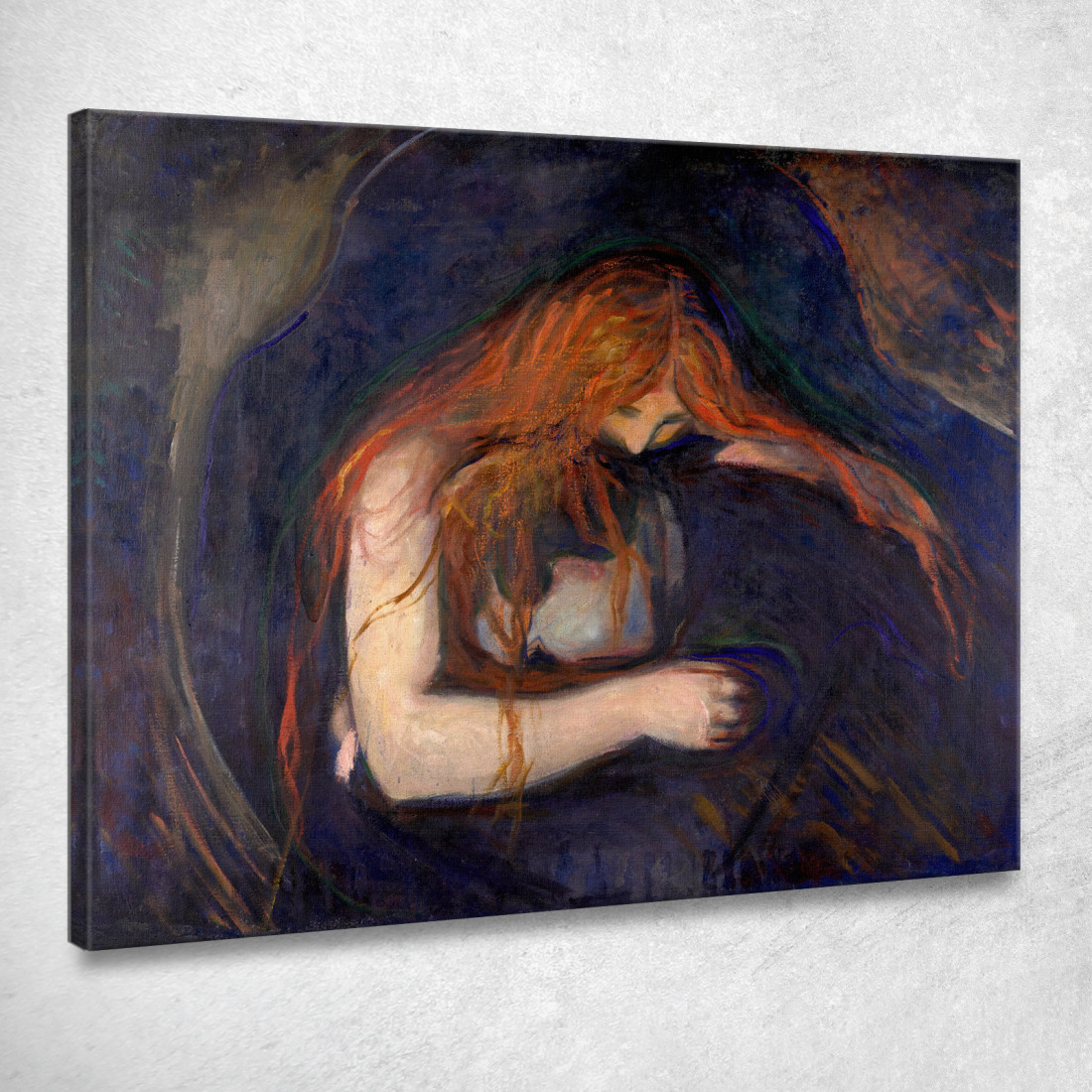 Vampiri Edvard Munch em12 quadro stampato su tela Vampiri Edvard Munch em12 quadro stampato su tela