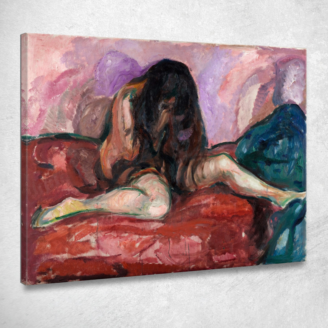 Nudo Piangente Edvard Munch em29 quadro stampato su tela Nudo Piangente Edvard Munch em29 quadro stampato su tela