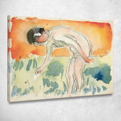 Atto Di Chinarsi Edvard Munch em44 quadro stampato su tela