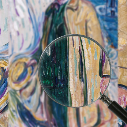 Christian Gierlöff Autore Edvard Munch em81 quadro stampato su tela
