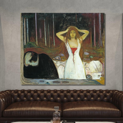 Ceneri 1895 Edvard Munch em101 quadro stampato su tela