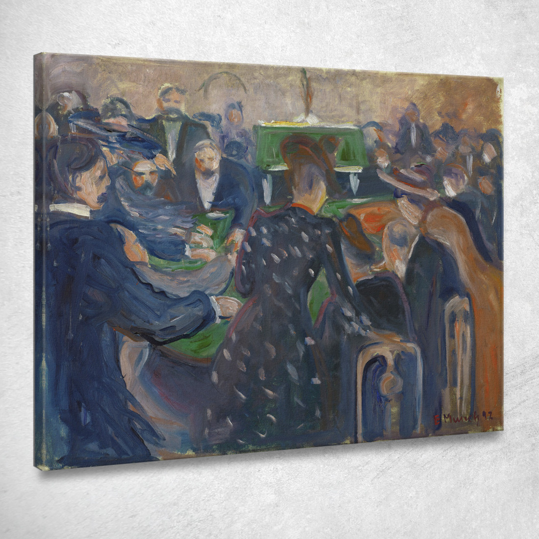 Giocatori D'Azzardo A Montecarlo Edvard Munch em124 quadro stampato su tela Giocatori D'Azzardo A Montecarlo Edvard Munch em124 quadro stampato su tela
