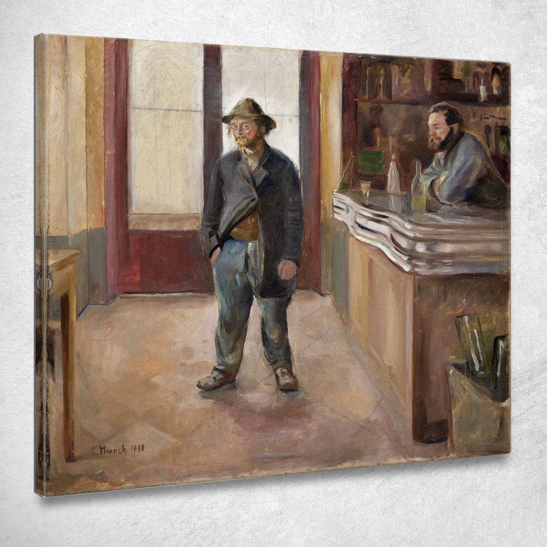 Nella Taverna Edvard Munch em149 quadro stampato su tela Nella Taverna Edvard Munch em149 quadro stampato su tela