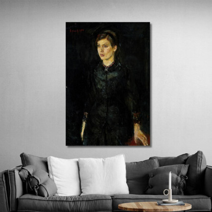 Inger In Nero Edvard Munch em151 quadro stampato su tela