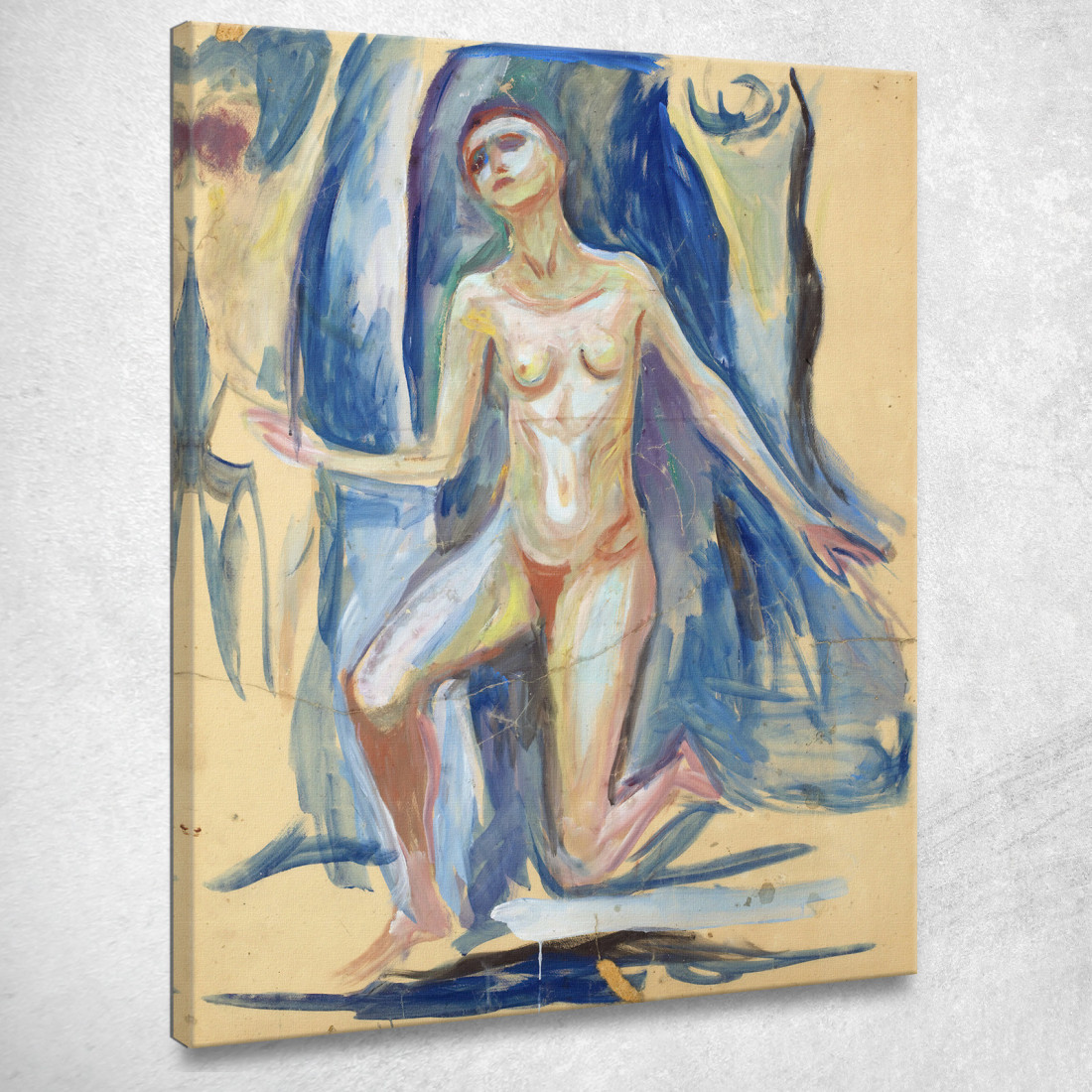 Figura Femminile Inginocchiata Edvard Munch em160 quadro stampato su tela Figura Femminile Inginocchiata Edvard Munch em160 quadro stampato su tela