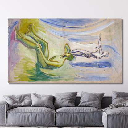 Uomini Che Si Rivolgono Verso Il Sole Edvard Munch em199 quadro stampato su tela