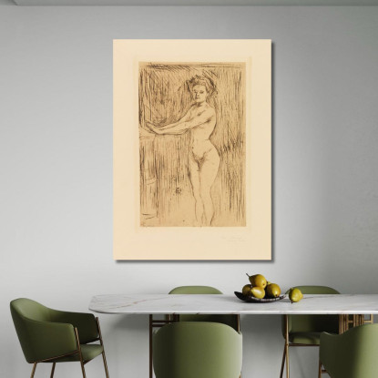 Modello Che Si Scalda Le Mani Edvard Munch em205 quadro stampato su tela