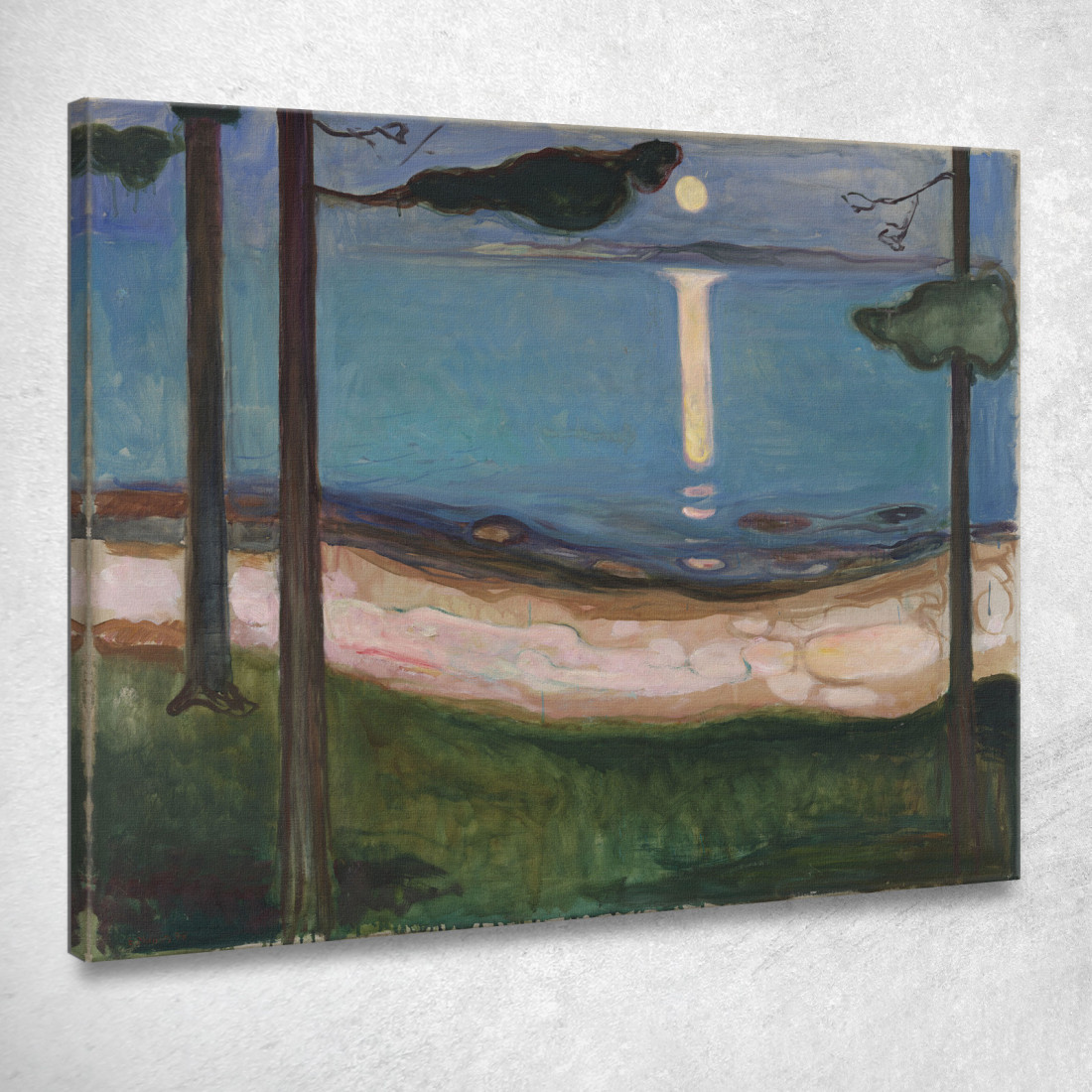 Chiaro Di Luna 3 Edvard Munch em209 quadro stampato su tela Chiaro Di Luna 3 Edvard Munch em209 quadro stampato su tela