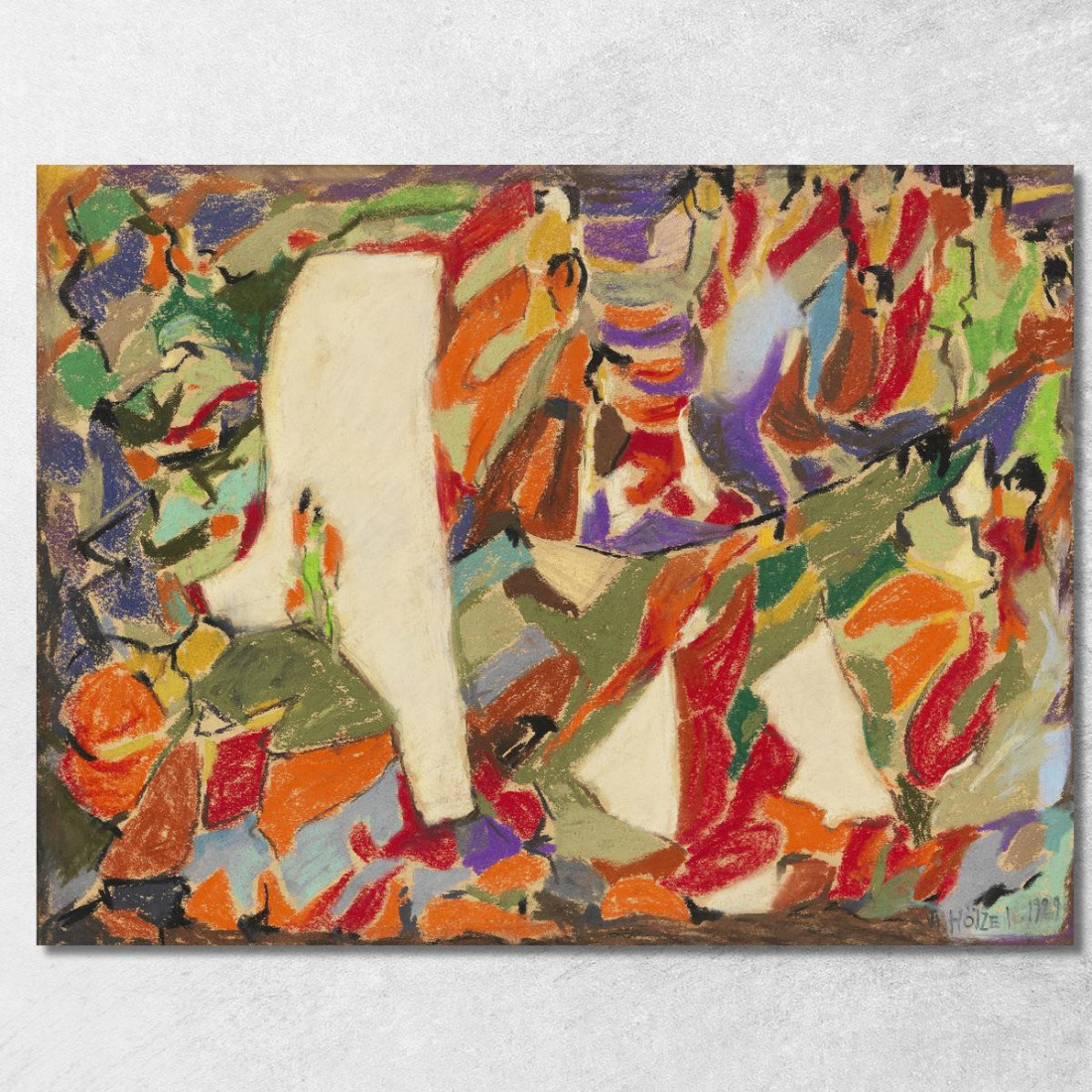 Composizione 5 Adolf Hölzel ahl30 quadro stampato su tela Composizione 5 Adolf Hölzel ahl30 quadro stampato su tela