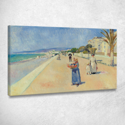 Mattina Sulla Promenade Des Anglais Edvard Munch em213 quadro stampato su tela