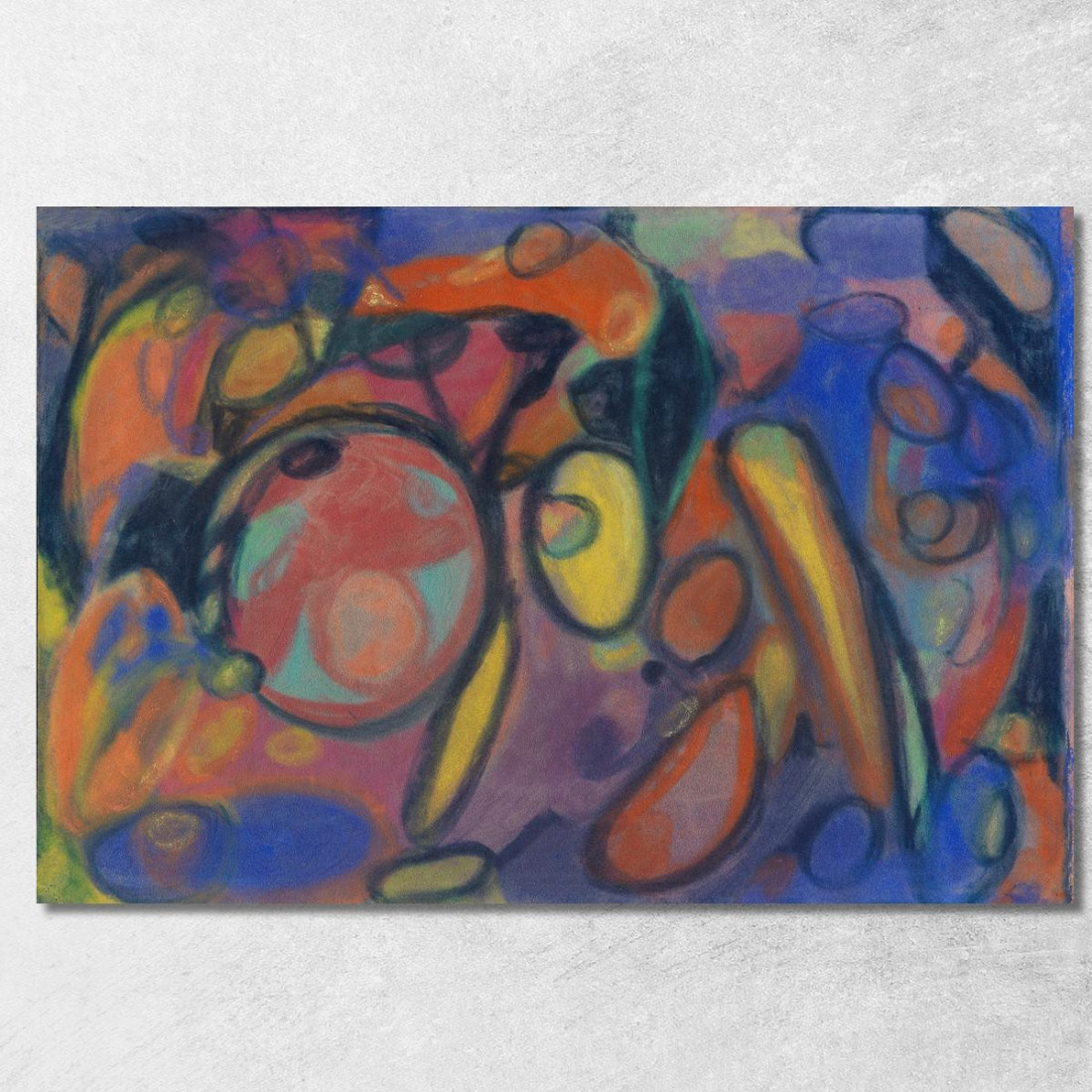 Composizione Con Cerchio Adolf Hölzel ahl32 quadro stampato su tela Composizione Con Cerchio Adolf Hölzel ahl32 quadro stampato su tela