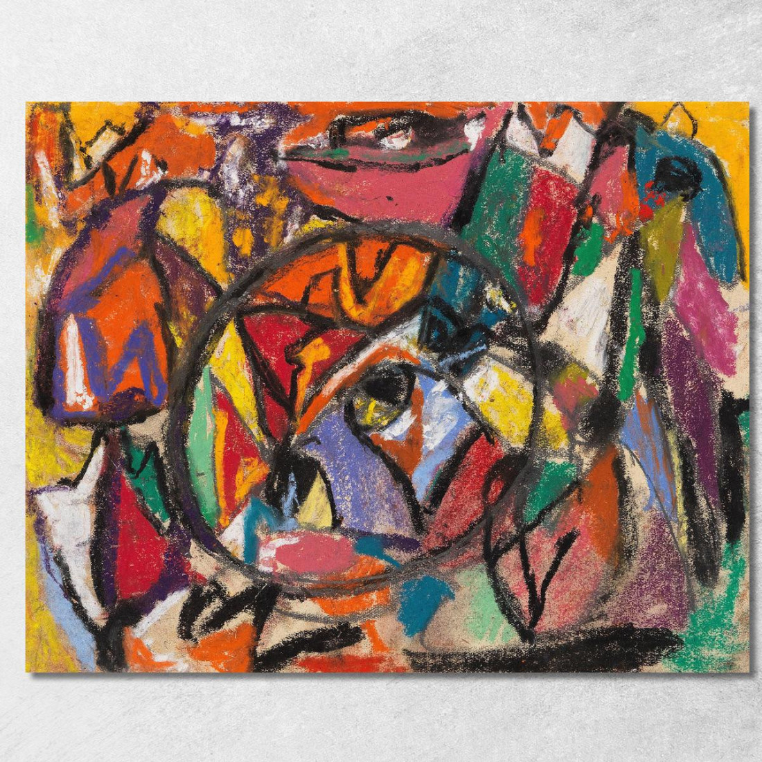 Senza Titolo 4 Adolf Hölzel ahl40 quadro stampato su tela Senza Titolo 4 Adolf Hölzel ahl40 quadro stampato su tela