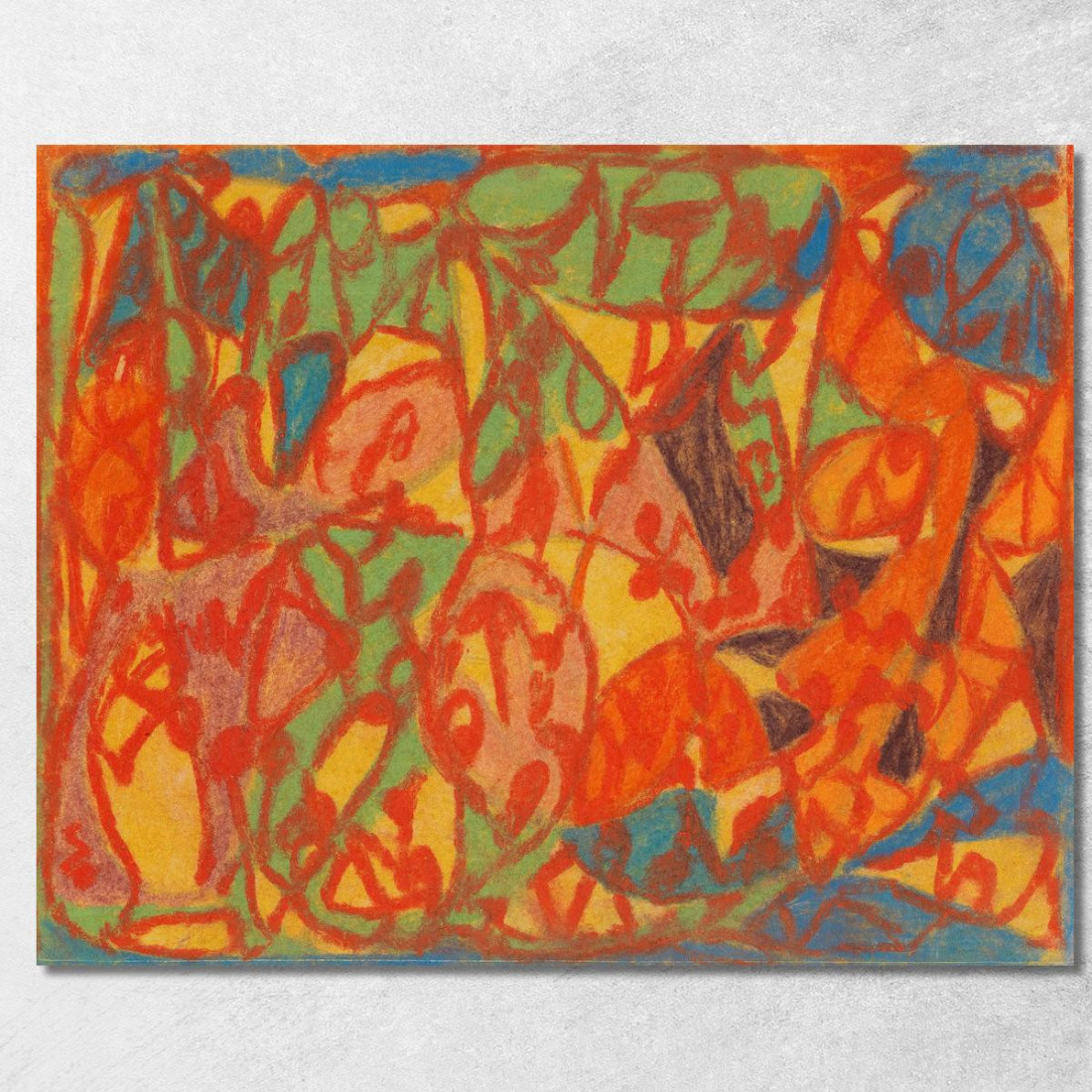 Senza Titolo 6 Adolf Hölzel ahl42 quadro stampato su tela Senza Titolo 6 Adolf Hölzel ahl42 quadro stampato su tela