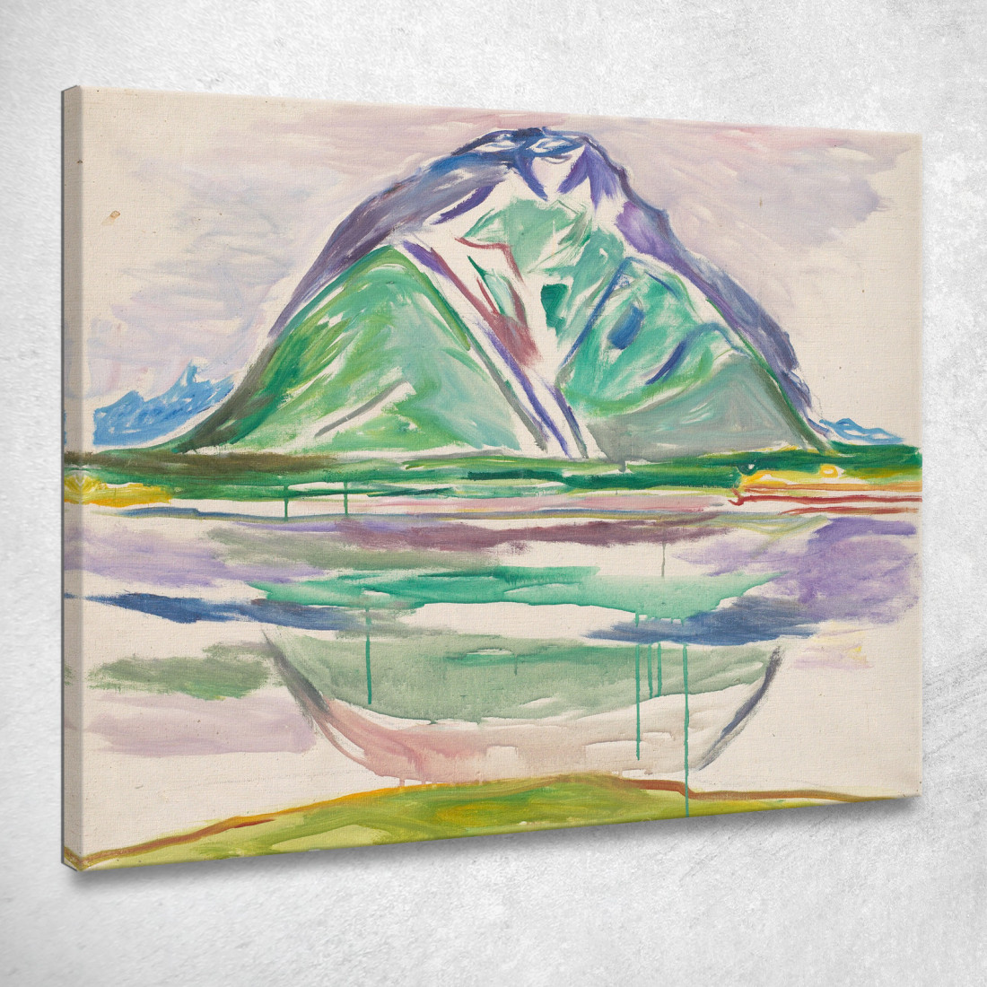 Montagne Edvard Munch em215 quadro stampato su tela