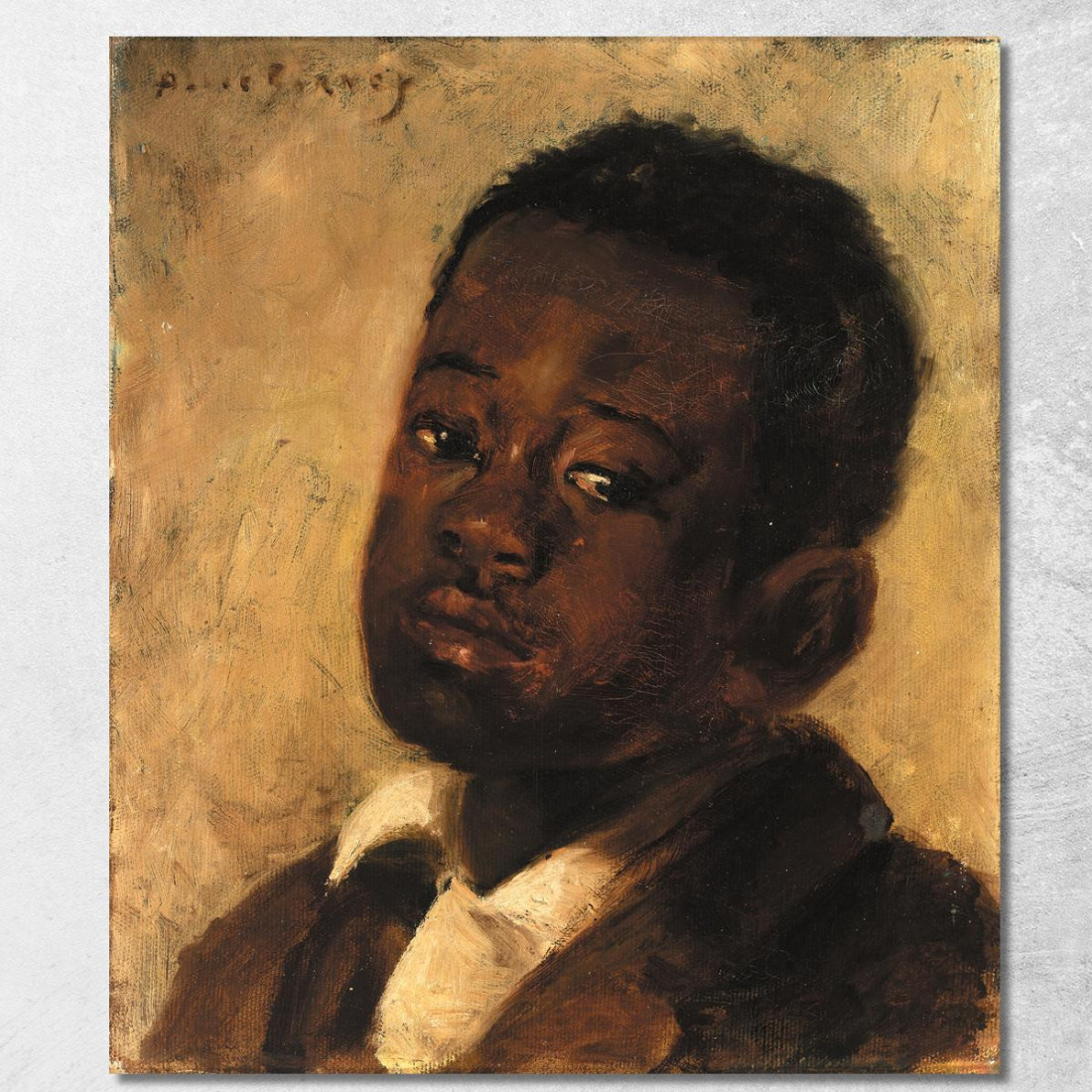 Testa Di Un Ragazzo Negro Alice Pike Barney apb34 quadro stampato su tela Testa Di Un Ragazzo Negro Alice Pike Barney apb34 quadro stampato su tela