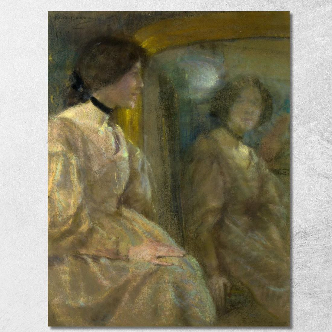 Riflessione Dello Specchio Alice Pike Barney apb75 quadro stampato su tela