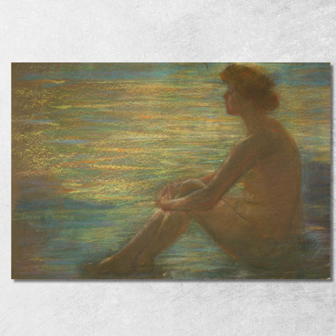 Nudo Contro Il Mare Alice Pike Barney apb88 quadro stampato su tela Nudo Contro Il Mare Alice Pike Barney apb88 quadro stampato su tela