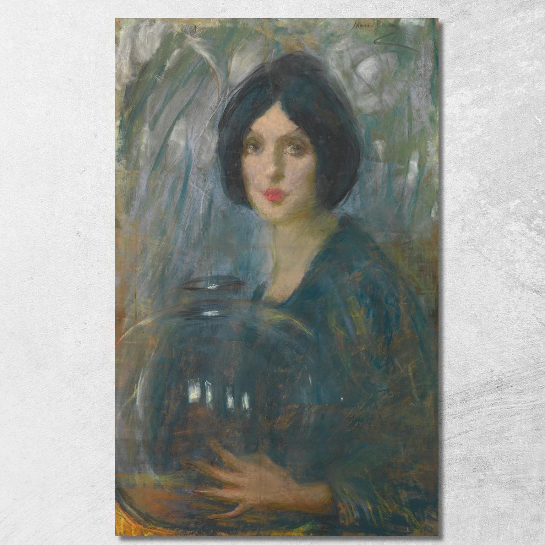 Il Globo Di Cristallo Alice Pike Barney apb109 quadro stampato su tela Il Globo Di Cristallo Alice Pike Barney apb109 quadro stampato su tela