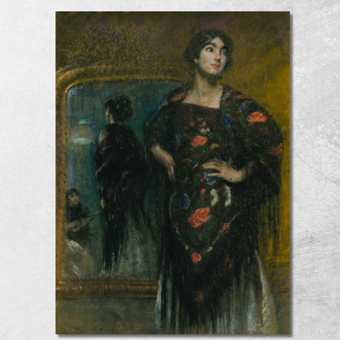 Lo Scialle Spagnolo Alice Pike Barney apb118 quadro stampato su tela