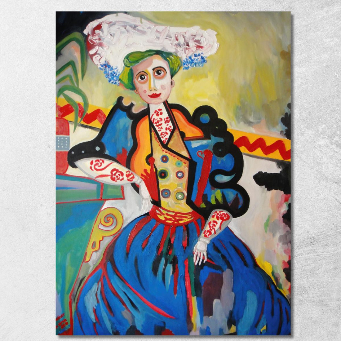 La Donna Amadeo de Souza-Cardoso asc1 quadro stampato su tela La Donna Amadeo de Souza-Cardoso asc1 quadro stampato su tela