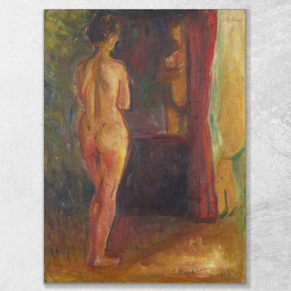 Nudo Davanti Allo Specchio Edvard Munch em232 quadro stampato su tela