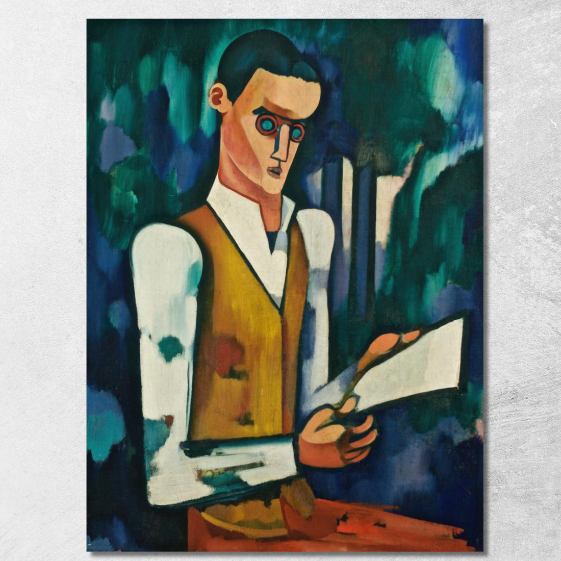 Maschera D'Acciaio Amadeo de Souza-Cardoso asc21 quadro stampato su tela Maschera D'Acciaio Amadeo de Souza-Cardoso asc21 quadro stampato su tela