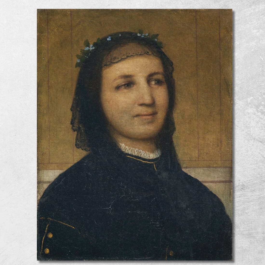 Ritratto Di Margaretha Antonietta Mähly-Schermar Arnold Böcklin abk5 quadro stampato su tela Ritratto Di Margaretha Antonietta Mähly-Schermar Arnold Böcklin abk5 quadro stampato su tela