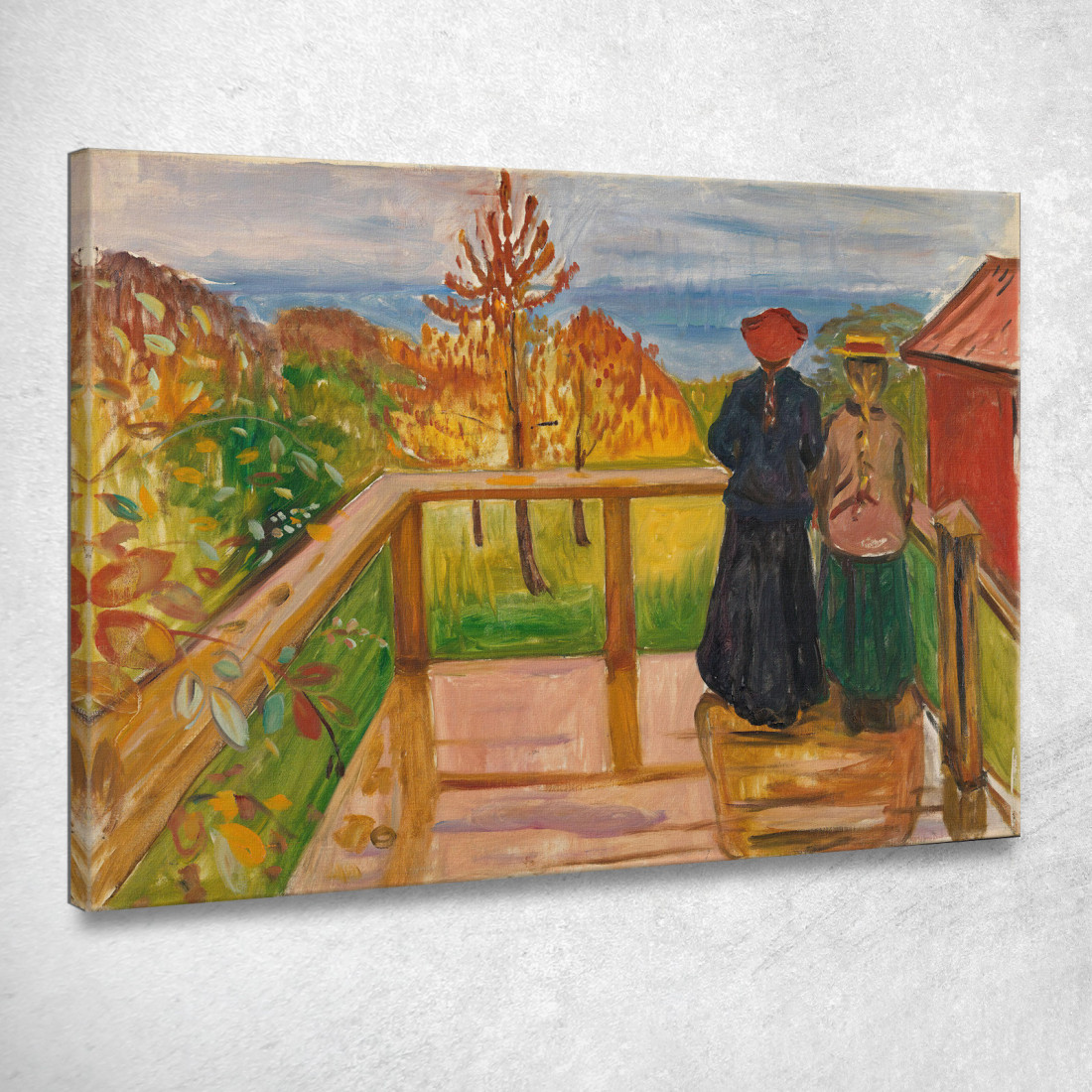 Sulla Veranda Edvard Munch em241 quadro stampato su tela Sulla Veranda Edvard Munch em241 quadro stampato su tela
