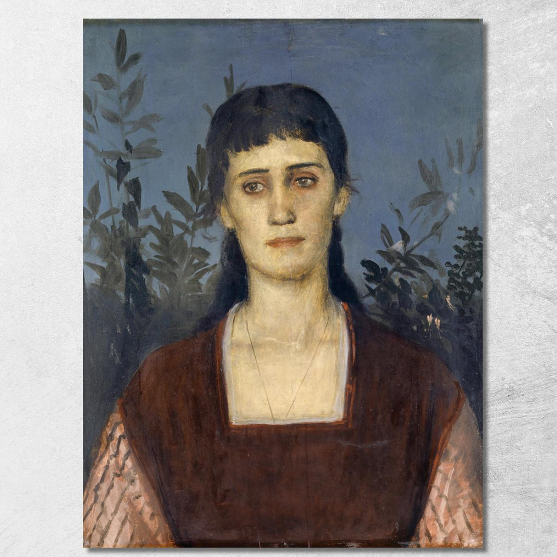Ritratto Di Clara Bruckmann-Böcklin Figlia Maggiore Dell'Artista Arnold Böcklin abk44 quadro stampato su tela Ritratto Di Clara Bruckmann-Böcklin Figlia Maggiore Dell'Artista Arnold Böcklin abk44 quadro stampato su tela
