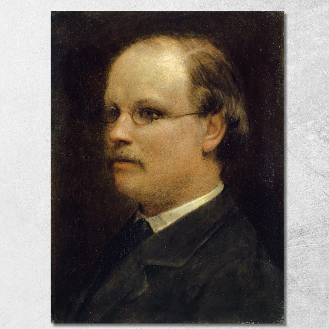 Ritratto Del Professor Fritz Burckhardt-Brenner Arnold Böcklin abk49 quadro stampato su tela Ritratto Del Professor Fritz Burckhardt-Brenner Arnold Böcklin abk49 quadro stampato su tela
