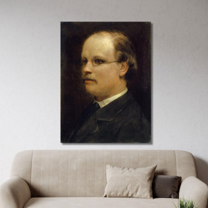 Ritratto Del Professor Fritz Burckhardt-Brenner Arnold Böcklin abk49 quadro stampato su tela