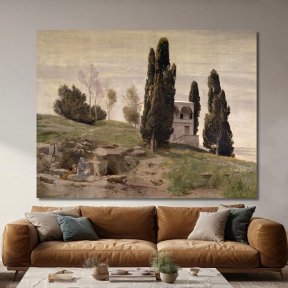 Riposo Durante La Fuga In Egitto Arnold Böcklin abk53 quadro stampato su tela