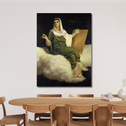 La Musa Clio Arnold Böcklin abk67 quadro stampato su tela