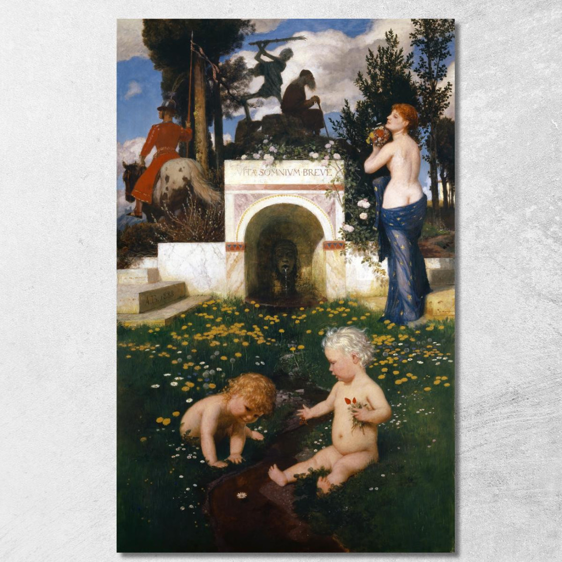 Una Vita Da Sogno Breve. Un Sogno Breve Arnold Böcklin abk75 quadro stampato su tela Una Vita Da Sogno Breve. Un Sogno Breve Arnold Böcklin abk75 quadro stampato su tela