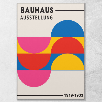 Bauhaus Dove Colorare La Pittura Bauhaus Style bhs2 quadro stampato su tela