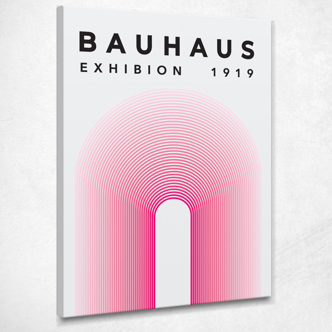 Quadro Bauhaus Struttura Ad Arco Rosa Bauhaus Style bhs7 quadro stampato su tela Quadro Bauhaus Struttura Ad Arco Rosa Bauhaus Style bhs7 quadro stampato su tela