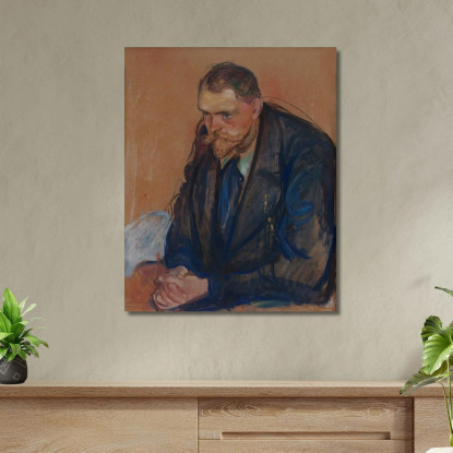 Ritratto Di Helge Bäckström Edvard Munch em247 quadro stampato su tela