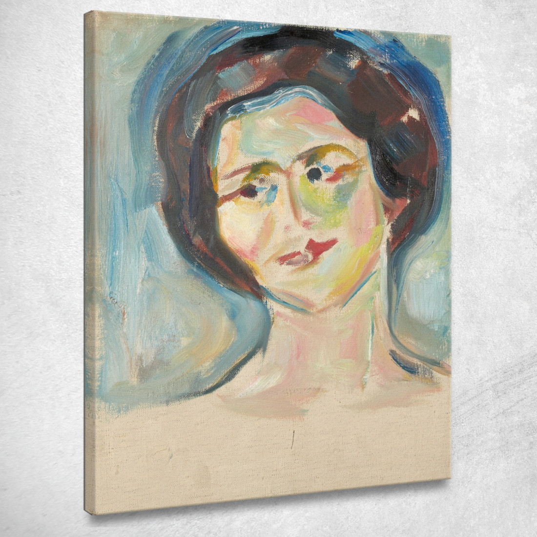 Ritratto Del Modello Edvard Munch em249 quadro stampato su tela Ritratto Del Modello Edvard Munch em249 quadro stampato su tela