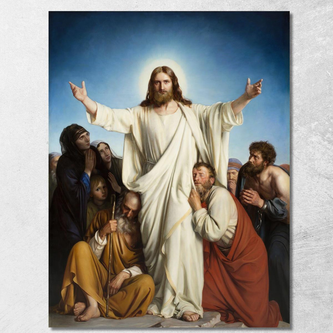 Cristo Il Consolatore Carl Bloch cbl11 quadro stampato su tela Cristo Il Consolatore Carl Bloch cbl11 quadro stampato su tela
