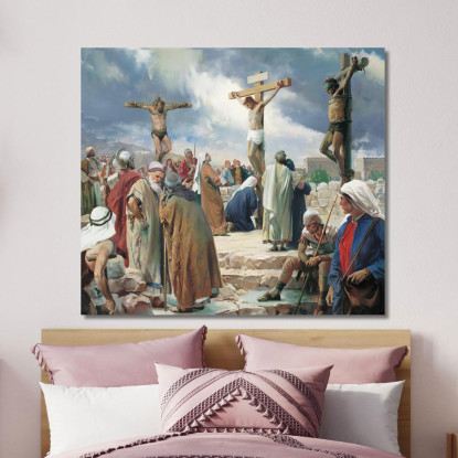 Crocifissione Carl Bloch cbl12 quadro stampato su tela