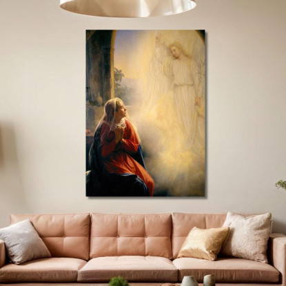 L'Annunciazione Carl Bloch cbl27 quadro stampato su tela