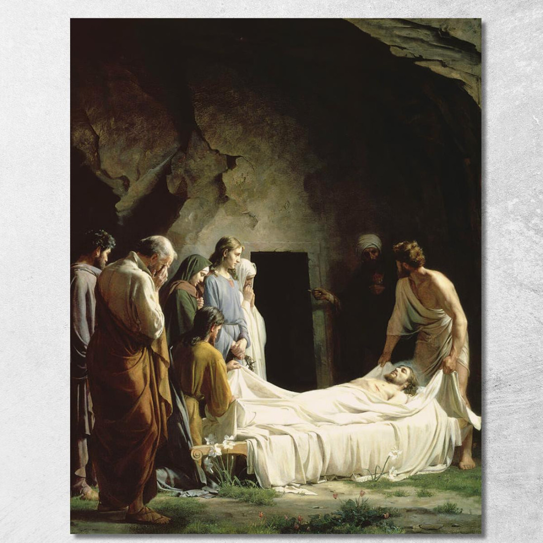 La Sepoltura Carl Bloch cbl31 quadro stampato su tela La Sepoltura Carl Bloch cbl31 quadro stampato su tela