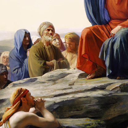 Il Sermone Della Montagna Carl Bloch cbl34 quadro stampato su tela