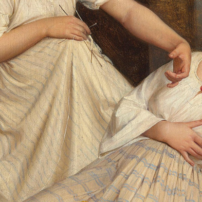 A Leende Piger Due Ragazze Sorridenti Carl Bloch cbl35 quadro stampato su tela