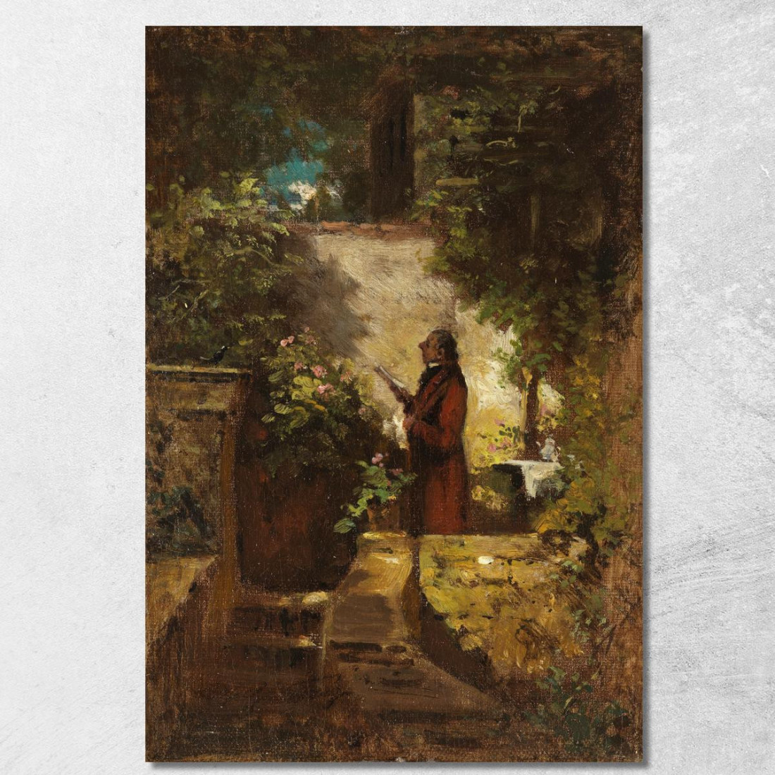 Domenica Mattina Carl Spitzweg csp2 quadro stampato su tela Domenica Mattina Carl Spitzweg csp2 quadro stampato su tela